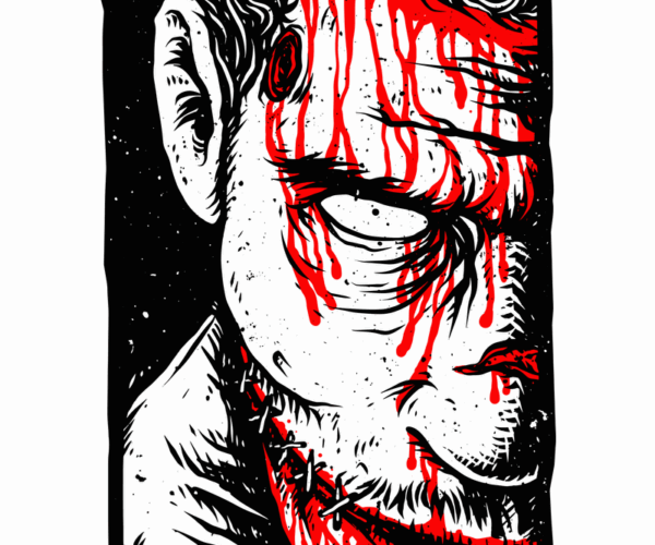 Bloody Monkey - Twisted Horror Art