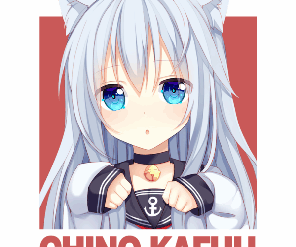 Chino Kafuu - Neko Girl Pop Art