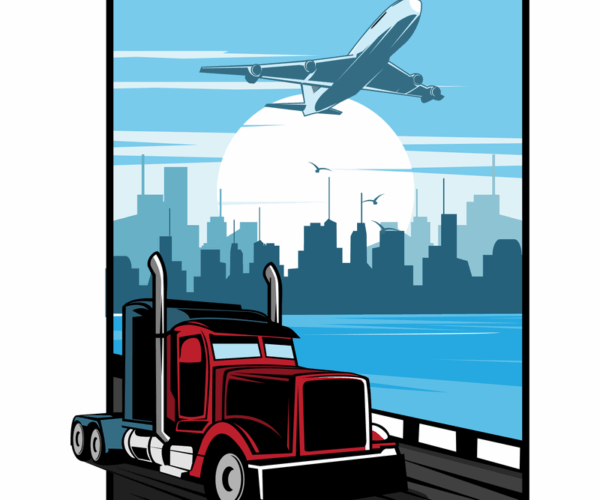 Freight Journey - Urban Skyline