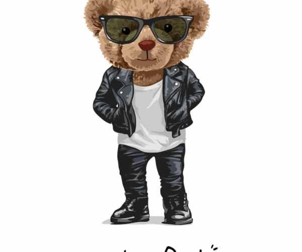 Rocker Bear - Cool Leather Look