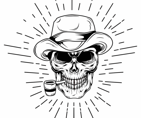 Skull Smoker - Fedora Style