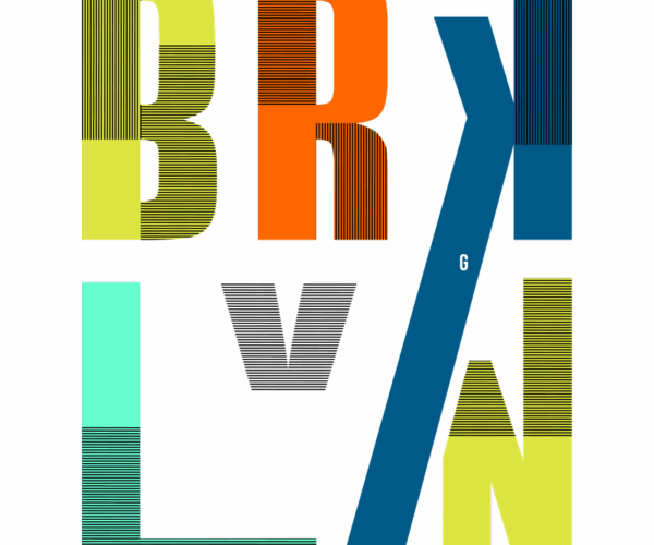 Brooklyn Bridge - Typography Art