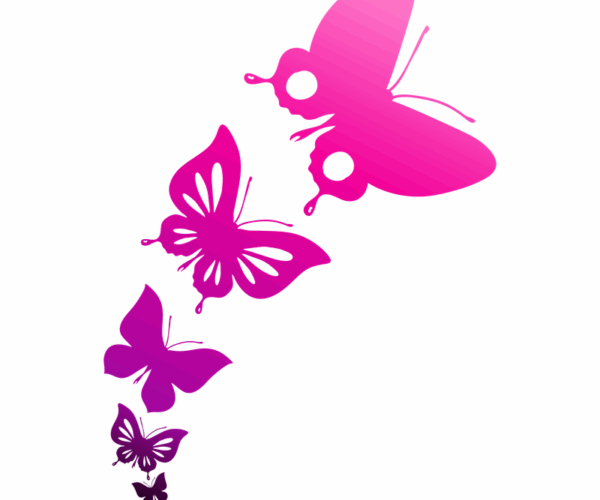 Butterfly Flight - Gradient Hues