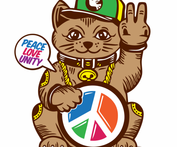 Maneki Neko - Peace & Love Edition