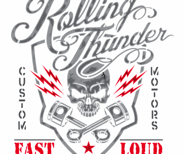 Rolling Thunder - Automotive Skull Edition