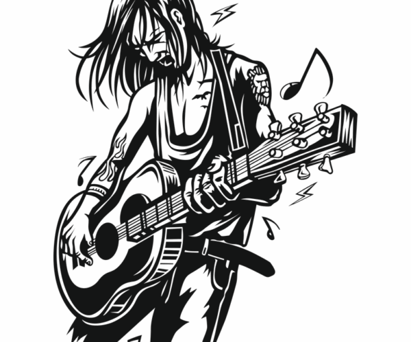 Guitarist Skeleton - Rocking Out