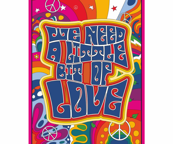 Psychedelic Love - Retro Vibes Poster