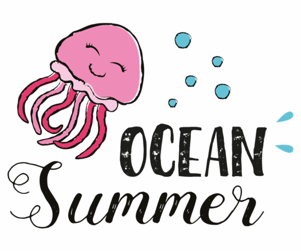 Smiling Jellyfish - Ocean Summer