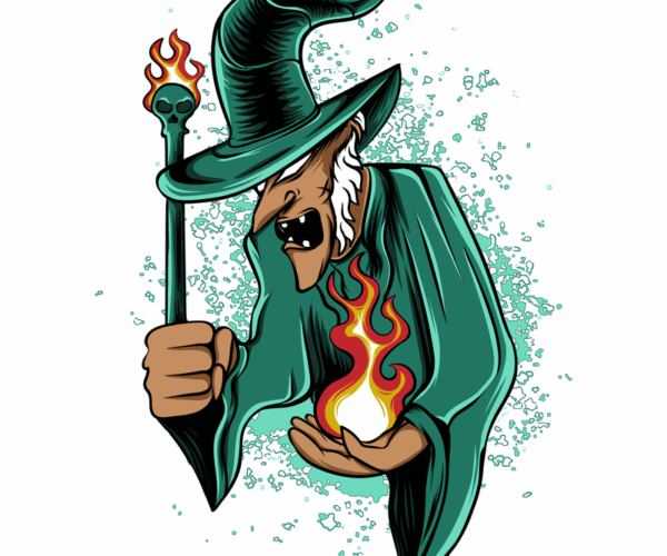 Wicked Wizard - Fireball Caster