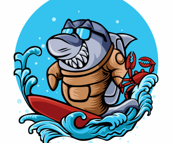 Surfer Shark - Crab Crew