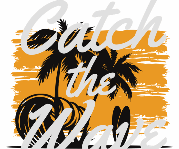 Catch the Wave - Tropical Paradise Graphic