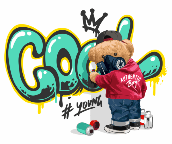 Graffiti Bear - Authentic Boy