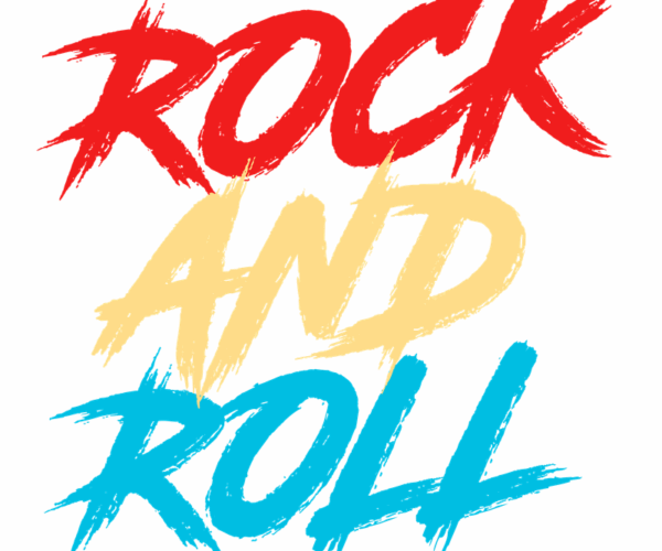 Rock And Roll - Brushstroke Design