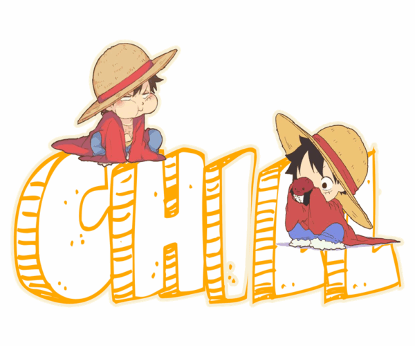 Chibi Luffy - Relax and Chill