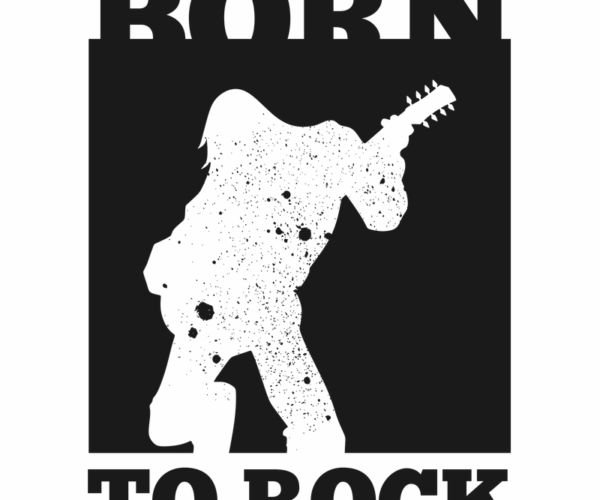 Rock Guitarist - Silhouette Design