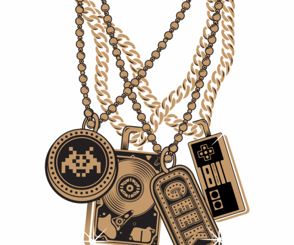 Gamer Bling - Retro Tech Chains