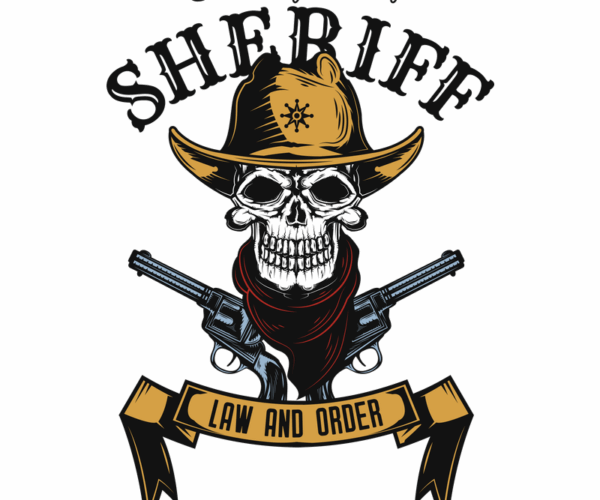 San Diego Sheriff - Law and Order Skull