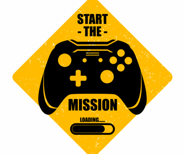 Level Up - Gaming Alert Sign