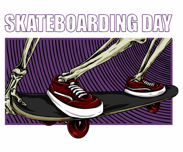 Skateboarding Skeleton - Eternal Ride