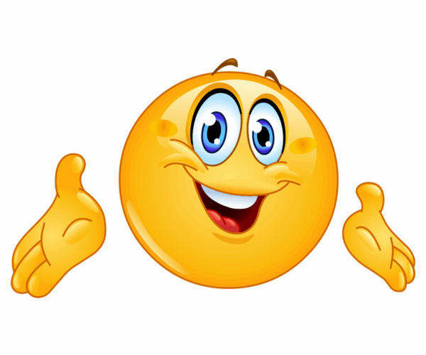 Happy Emoji - Open Arms