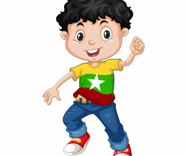 Cheerful Boy - Myanmar Pride Tee