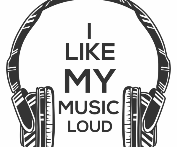 Loud Music - Headphone Statement Art