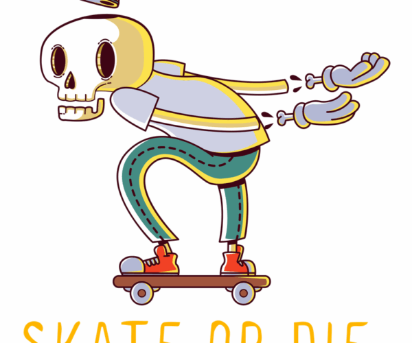Skater Skeleton - Skate or Die