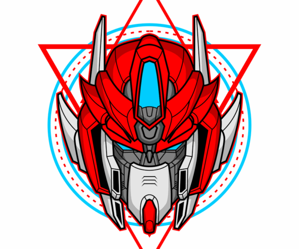 Transformer Head - Geometric Autobot