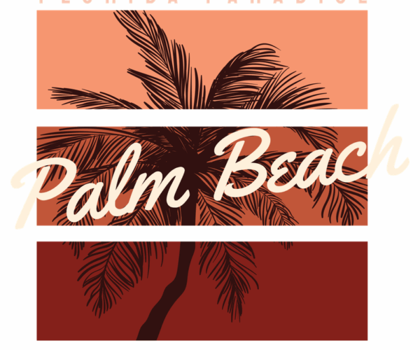 Palm Beach - Tropical Paradise Graphic