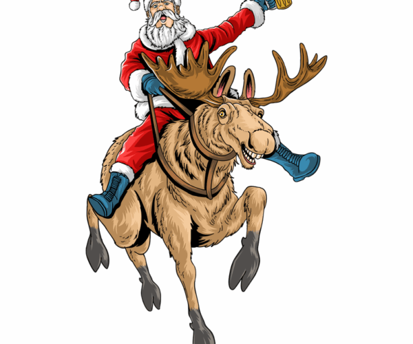 Santa's Brew Ride - Festive Cartoon