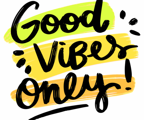 Good Vibes Only - Brush Stroke Typography