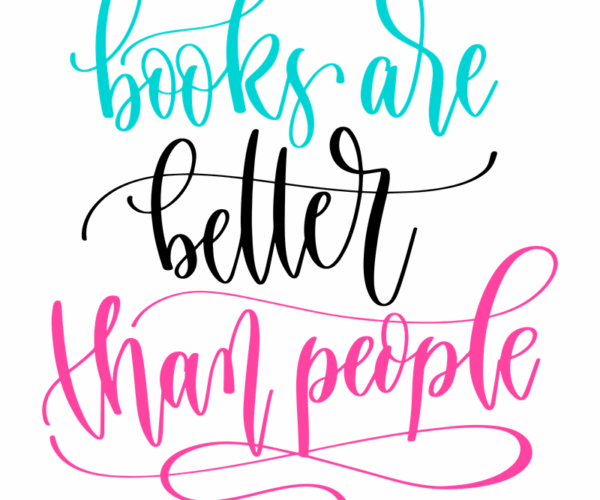 Bookworm Quote - Colorful Typography