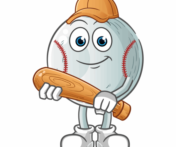 Baseball Player - Cartoon Mascot