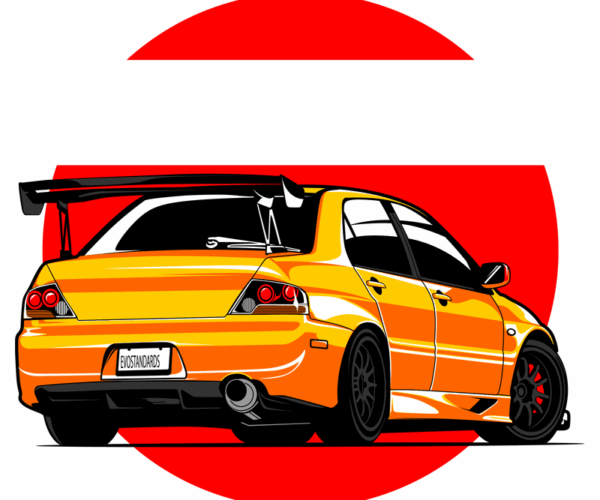 Evo Evolution - JDM Car Art