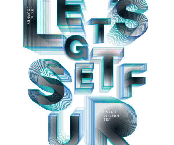 Retro Summer - Linear Typography