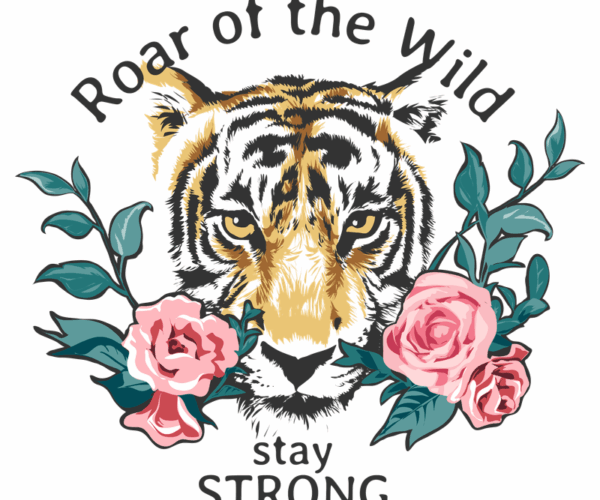 Roar of the Wild - Floral Tiger