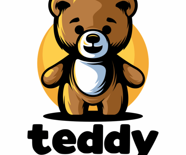 Teddy Bear - Cute Mascot Logo
