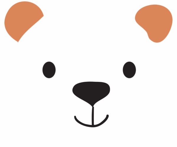 Bear Face - Kawaii Style