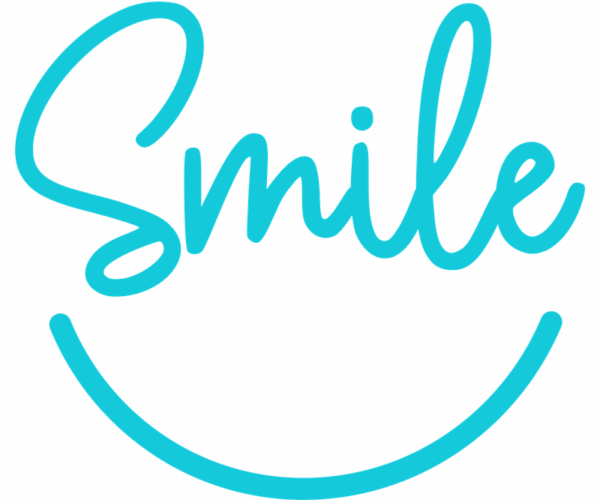 Smile - Teal Typography