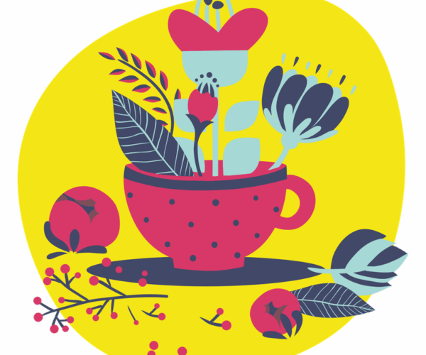 Floral Tea Cup - Botanical Delight