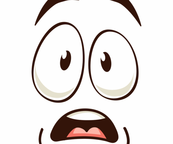 Startled Expression - Cartoon Fear