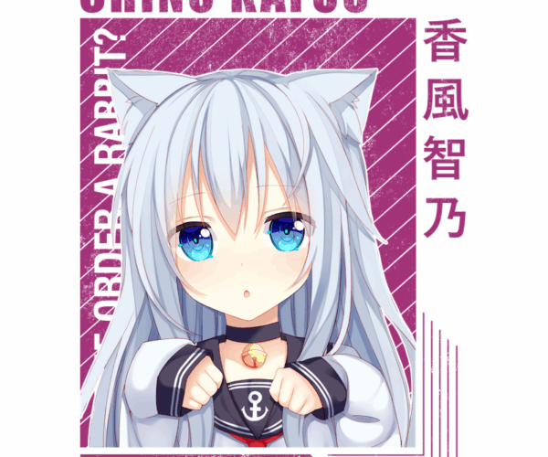 Chino Kafuu - Neko Anime Girl