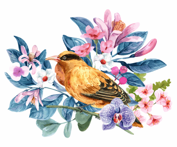 Golden Weaver - Floral Adornment