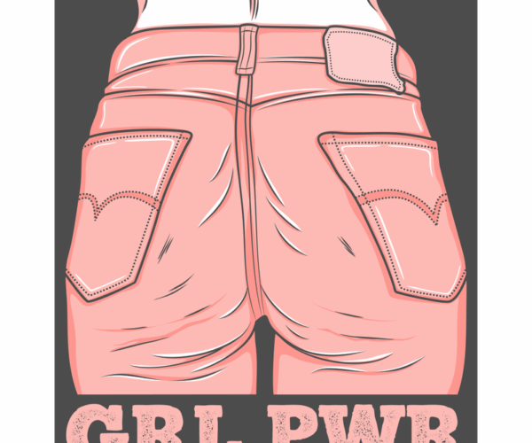 GRL PWR - Denim Portrait