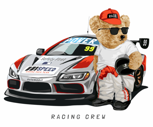 Racing Bear - Motorsport Mascot