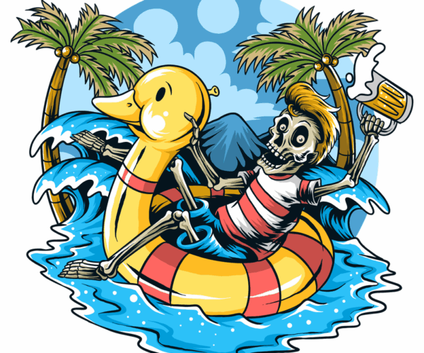 Beach Skeleton - Summer Float Party