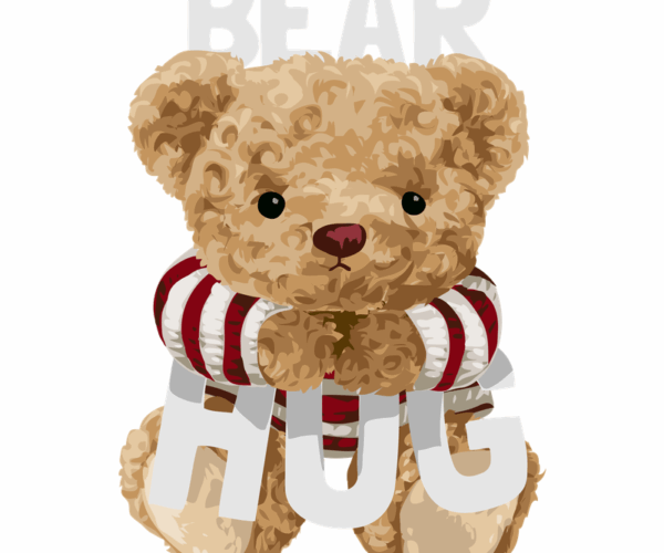 Bear Hug - Cute Vector Design