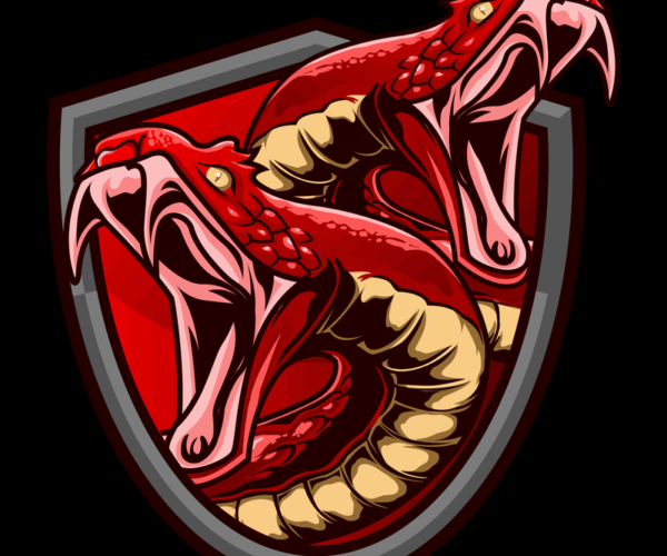 Twin Serpents - Venomous Shield Design