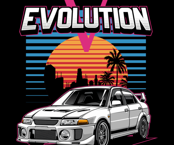 Evo V - Vaporwave Racer