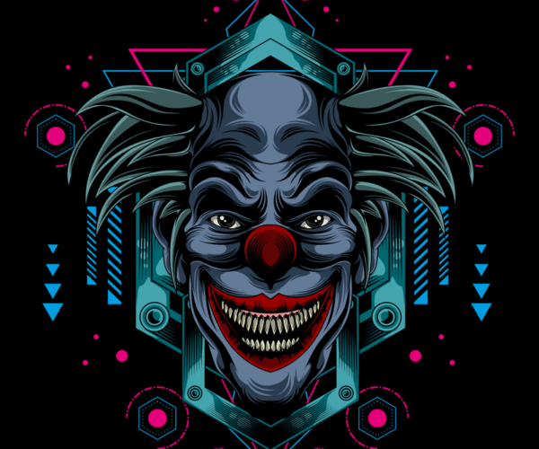 Geometric Clown - Dark Enigma